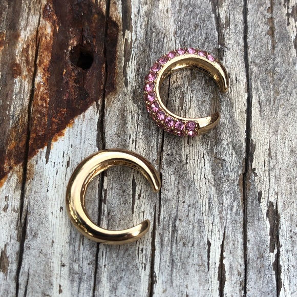 Lana Pink Pavè & Gold Ear Cuff Set! - Picture 2 of 5